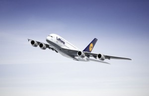 Lufthansa Trainingsflüge mit dem A380 am Baden Airport