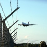 Lufthansa Airbus A380 landet auf dem Baden Airport